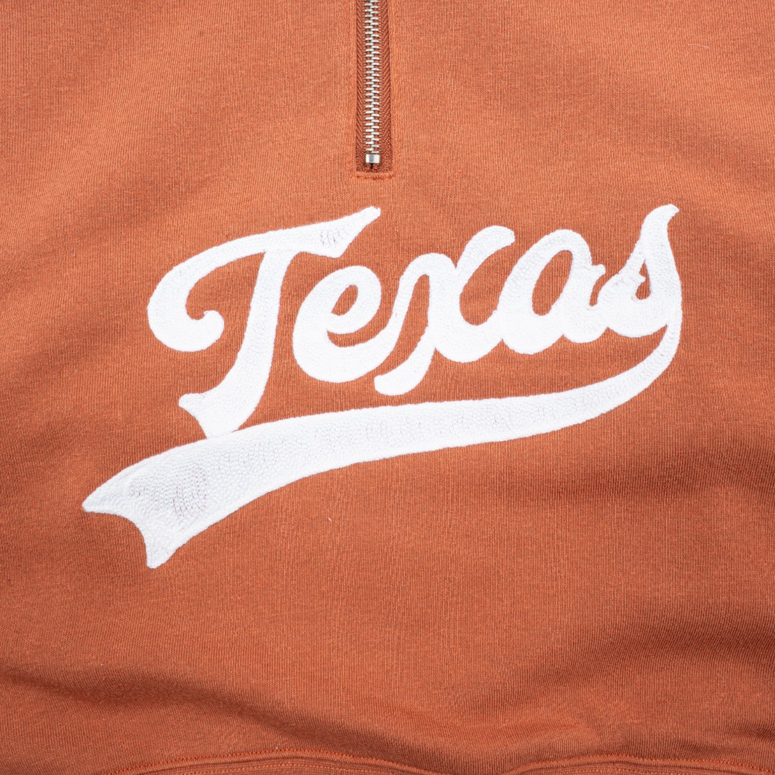 ZooZatZ Texas Longhorns Cropped Fleece Crewneck Half Zip - Image 2