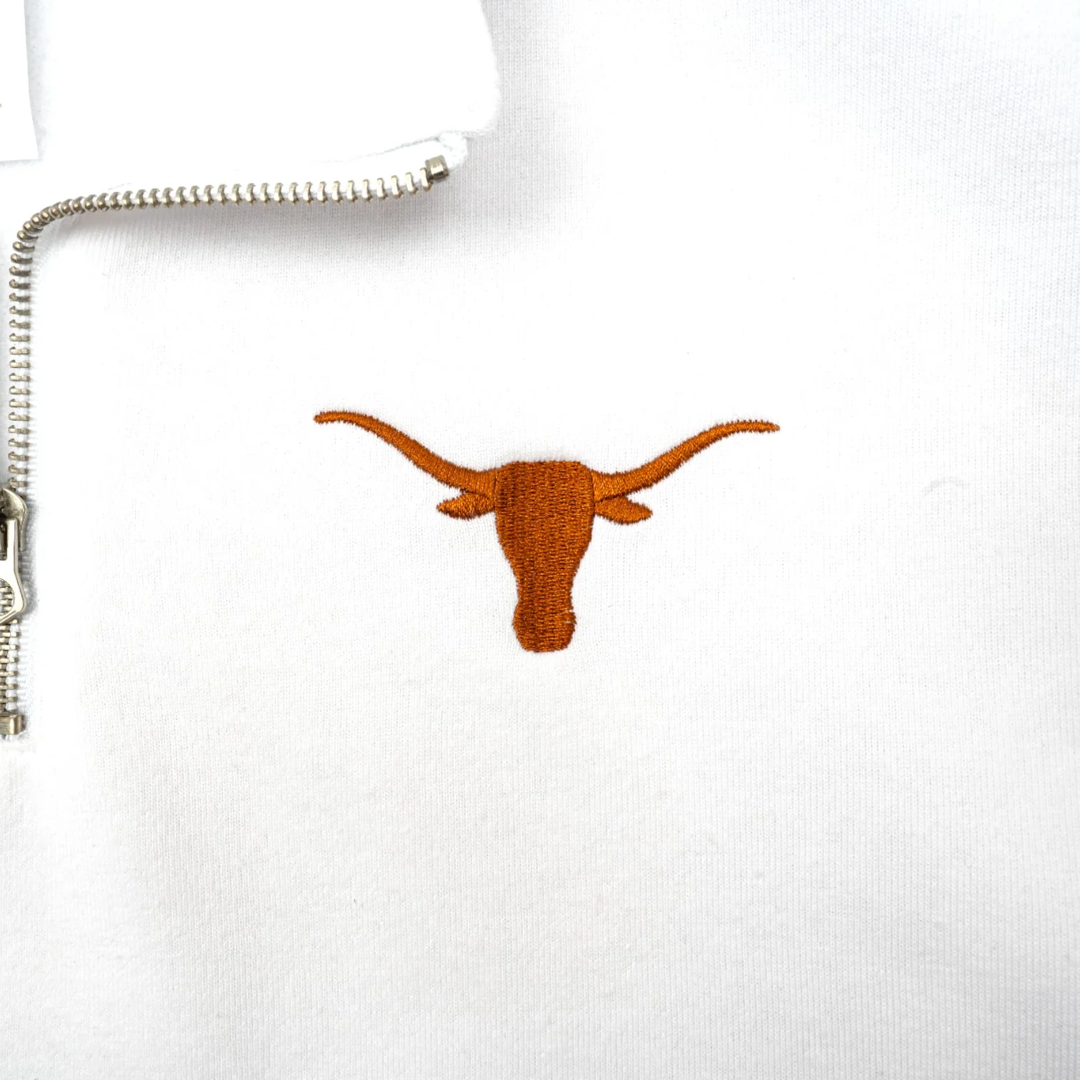 ZooZatZ Texas Longhorns Cropped Quarter Zip - Image 3